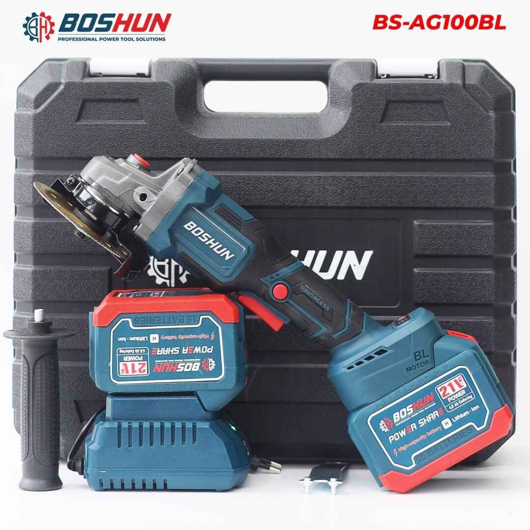 Máy mài Boschun BS-AG100Bl tặng kèm 1 lưỡi cưa xích