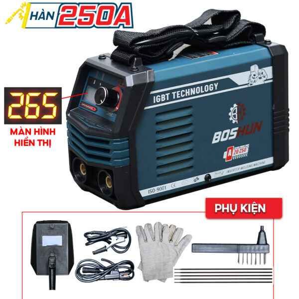 Máy hàn điện mini Boshun MMA-250IGBT đa năng chất lượng cao