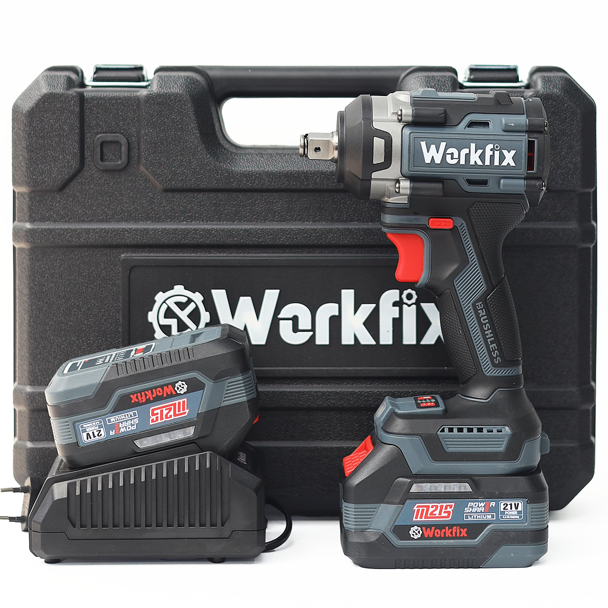 Máy siết bulong pin Workfix WF-IW550PRO (550N.m) - Mở ốc ô tô, xe máy